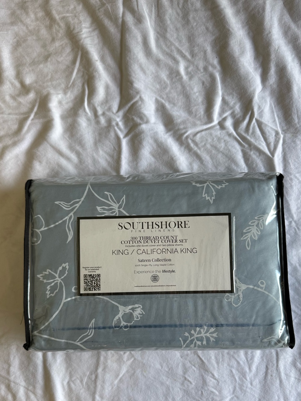 NWT Southshore Fine Linens 300TC Cotton Duvet Cover Set —King/Cal King - Picture 2 of 3